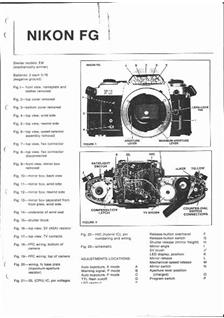 Nikon FG manual. Camera Instructions.